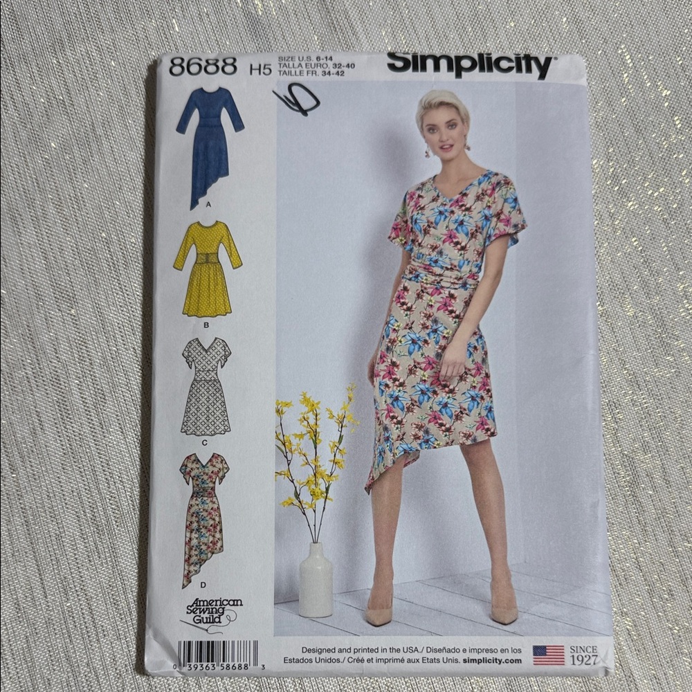 Simplicity Multicolor Asymmetrical Dress